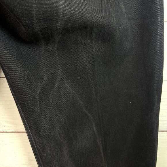 Vintage Guess Jeans Men Pascal Faded Baggy Black Loose Fit Tapered Leg Sz 36x33 - Picture 8 of 13